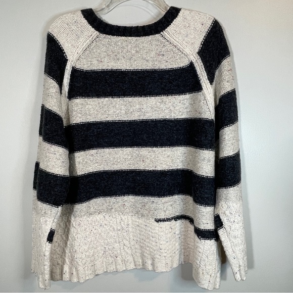 Nic & Zoe CALIFORNIA TIDES SWEATER STRIPE Crewneck Natural/Multi Size L NWOT - Picture 5 of 7